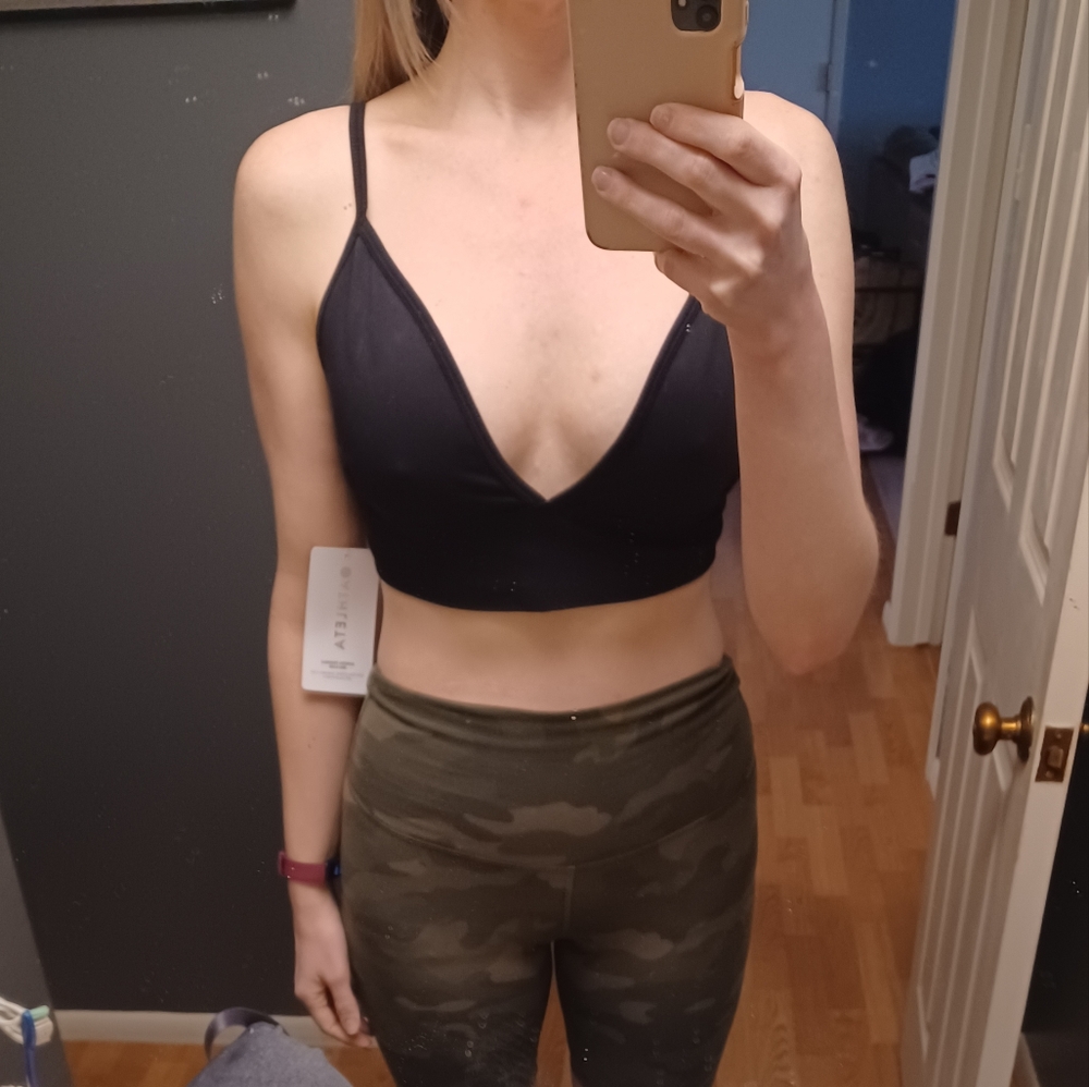 Aurora Rib Plunge Bra Top